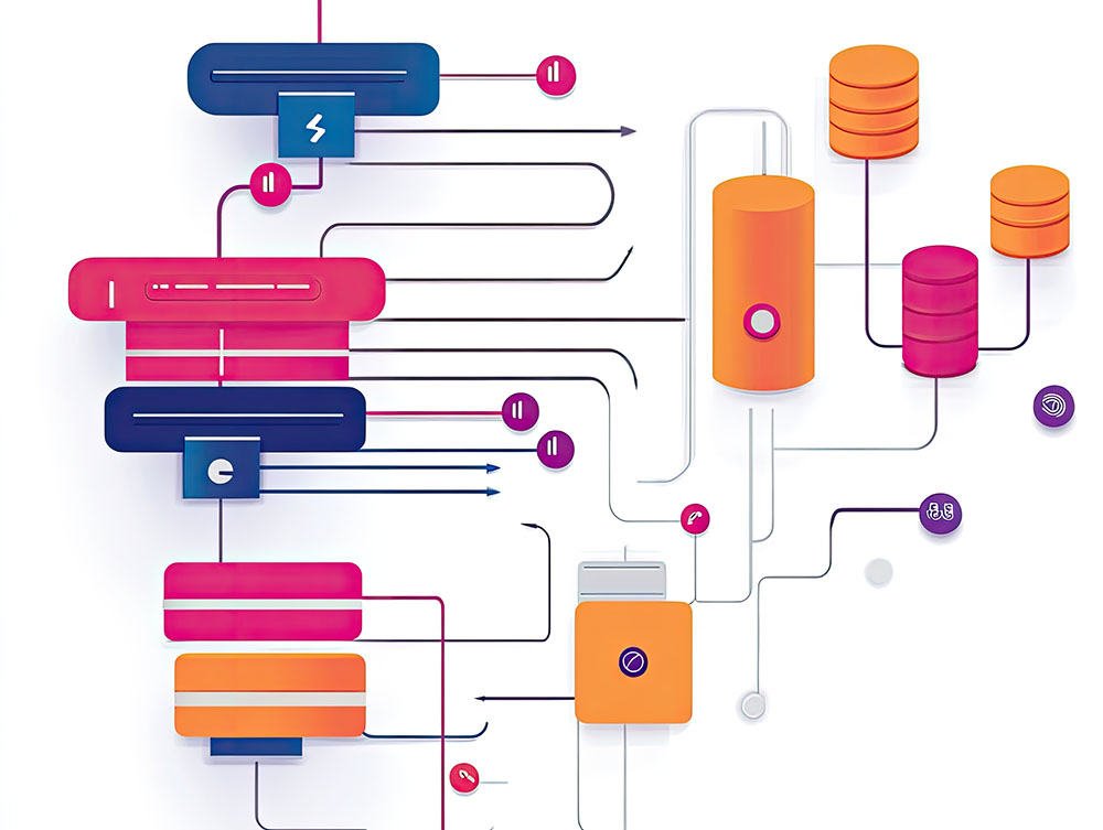 A diagram showing a relational database schema